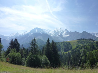 アルプス　モンブラン　フランス　山　les alpes