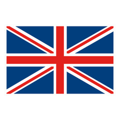 flag united kingdom classic british icon vector illustration