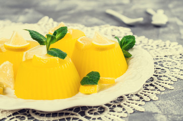 Traditional panna cotta