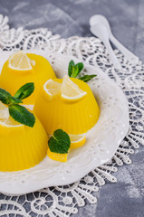 Traditional panna cotta