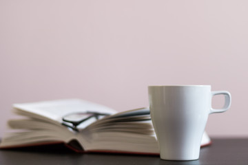 reading with cup of 