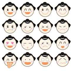 絵文字アイコン・お相撲さん16種類セット