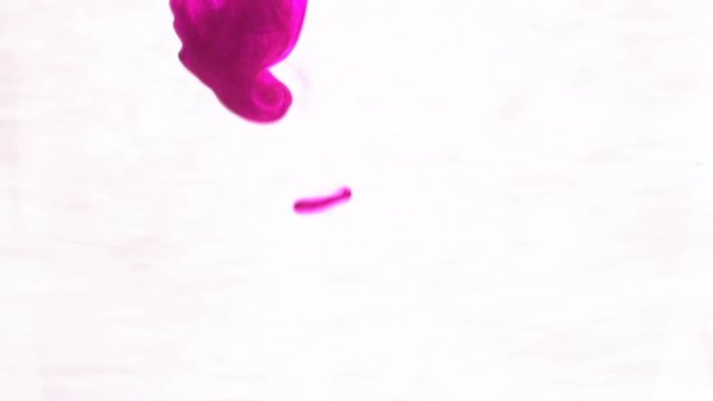 Pink Ink vode.Creative in slow motion. On a white background.