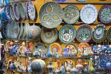 turkish bazaar lamps market istanbul turkey