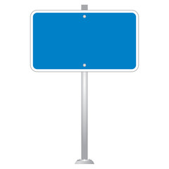 Blank Road Sign Board vector
