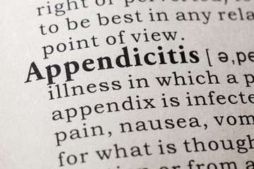 Obraz premium definition of appendicitis