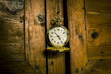 deadline concept pocket watch background