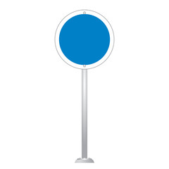 Blank Road Sign Board vector
