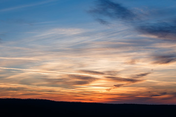 Sunset woth Portra film