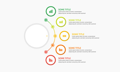 Abstract digital illustration Infographic for business progress