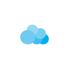 abstract cloud icon 