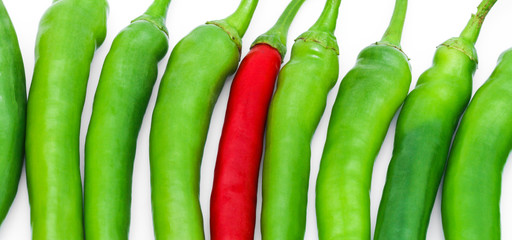 Scharfe Chilischoten