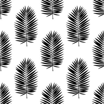 Palm Leaves Seamless Pattern