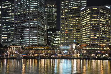 Fototapeta na wymiar Sydney Darling Harbour Night