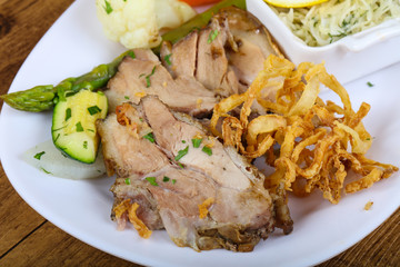 Czech cuisine - roasted pork