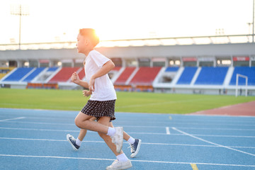 Obraz premium Running boy