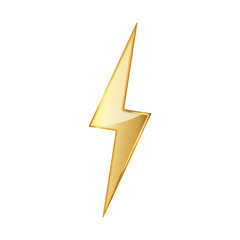 Lightning icon. Vector illustration.