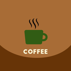  flat vector icon design collection cup of hot coffee