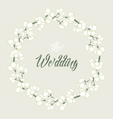 Vector white flowers