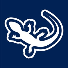 Lizard icon vector - Illustration