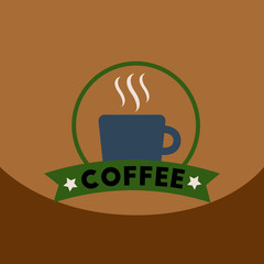 flat vector icon design collection cup of hot coffee