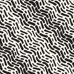Abstract Background With Rounded brush strokes. Doodle Vector Seamless Pattern.