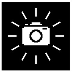 Pixel camera illustration