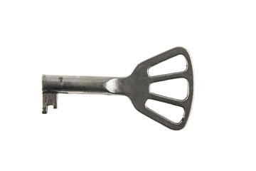 old key isolated on white background