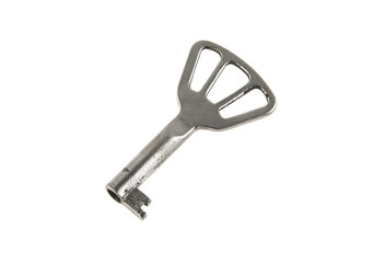 old key isolated on white background