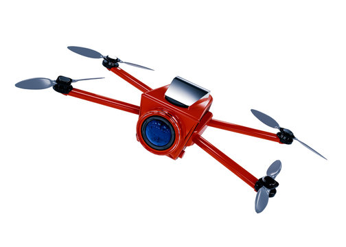 camera drone 3D rendering