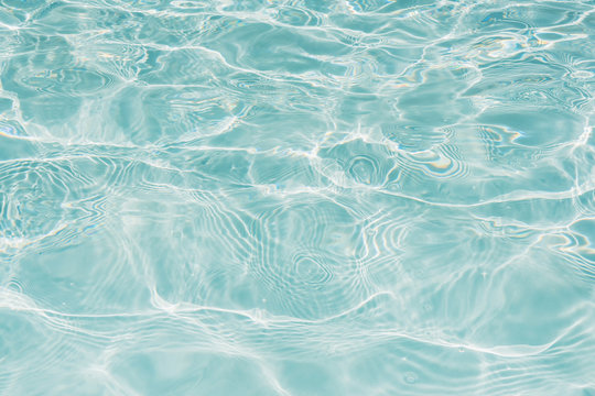 Closeup beautiful ripple water surface in pool for background