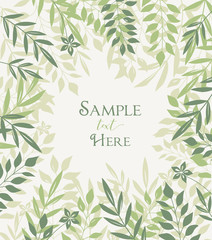 Obraz premium Vector branches of leaves