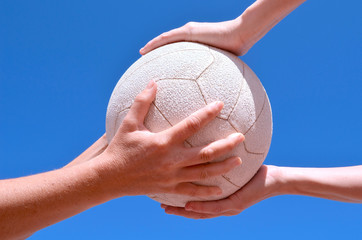 Playing Netball