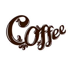 Letter logo coffee.
