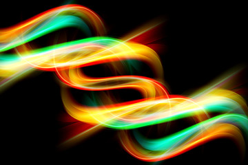 Design trendy elements for card, website, wallpaper, presentation. Brown gold modern bright waves art. Blurred pattern effect background. Abstract creative graphic template. Decorative business style.