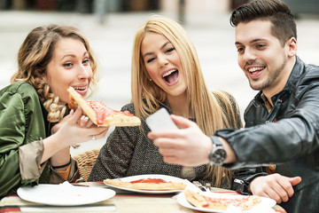 Young People in a Restaurant