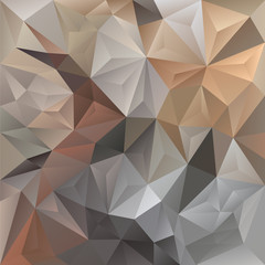 Obraz premium vector abstract irregular polygon background with a triangle pattern in light beige and gray color