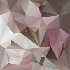 vector abstract irregular polygon background with a triangle pattern in old pink, violet, gray and beige color
