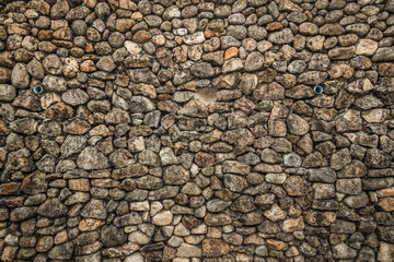 stone brick wall background.