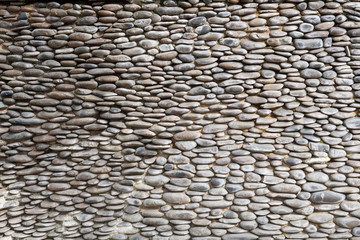 small stone lined walls background