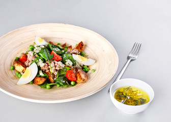 Fresh salad with tuna. Healthy food