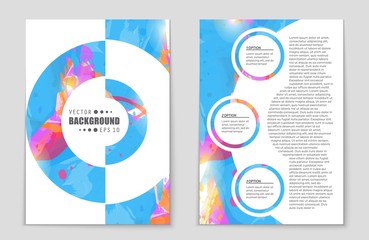 Abstract vector layout background set. For art template design, list, front page, mockup brochure theme style, banner, idea, cover, booklet, print, flyer, book, blank, card, ad, sign, sheet,, a4.