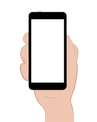 vettoriale smrtphone in mano 
