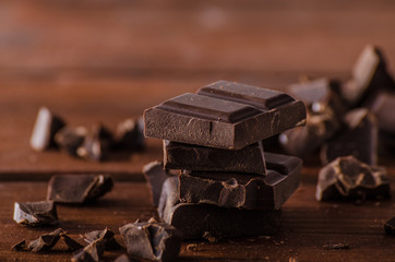 Dark chocolate product