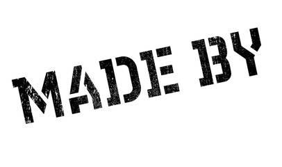 Made By rubber stamp. Grunge design with dust scratches. Effects can be easily removed for a clean, crisp look. Color is easily changed.