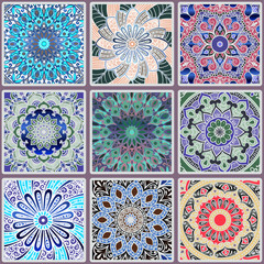 Colorful floral seamless pattern