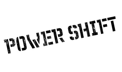 Power Shift rubber stamp. Grunge design with dust scratches. Effects can be easily removed for a clean, crisp look. Color is easily changed.