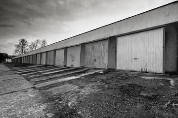 Alte Garagen mit Patina