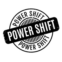 Power Shift rubber stamp. Grunge design with dust scratches. Effects can be easily removed for a clean, crisp look. Color is easily changed.