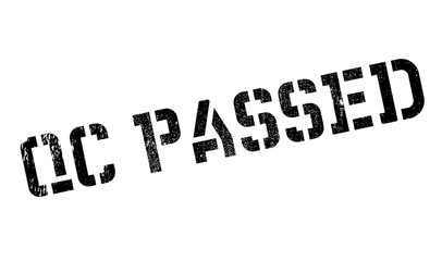 Qc Passed rubber stamp. Grunge design with dust scratches. Effects can be easily removed for a clean, crisp look. Color is easily changed.